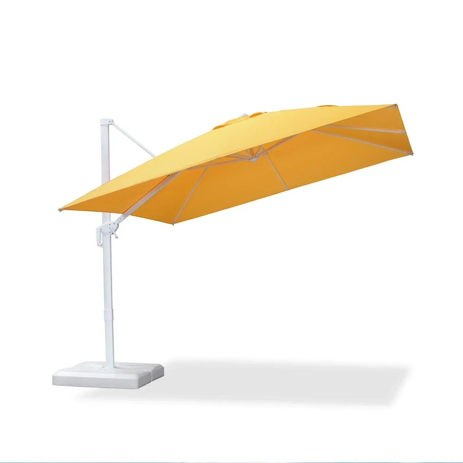 Morden White Outdoor Umbrella Premium Aluminum Patio Cantilever Pool Sun Umbrellas - Image 130
