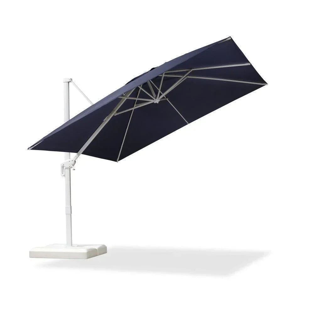 Morden White Outdoor Umbrella Premium Aluminum Patio Cantilever Pool Sun Umbrellas - Image 126