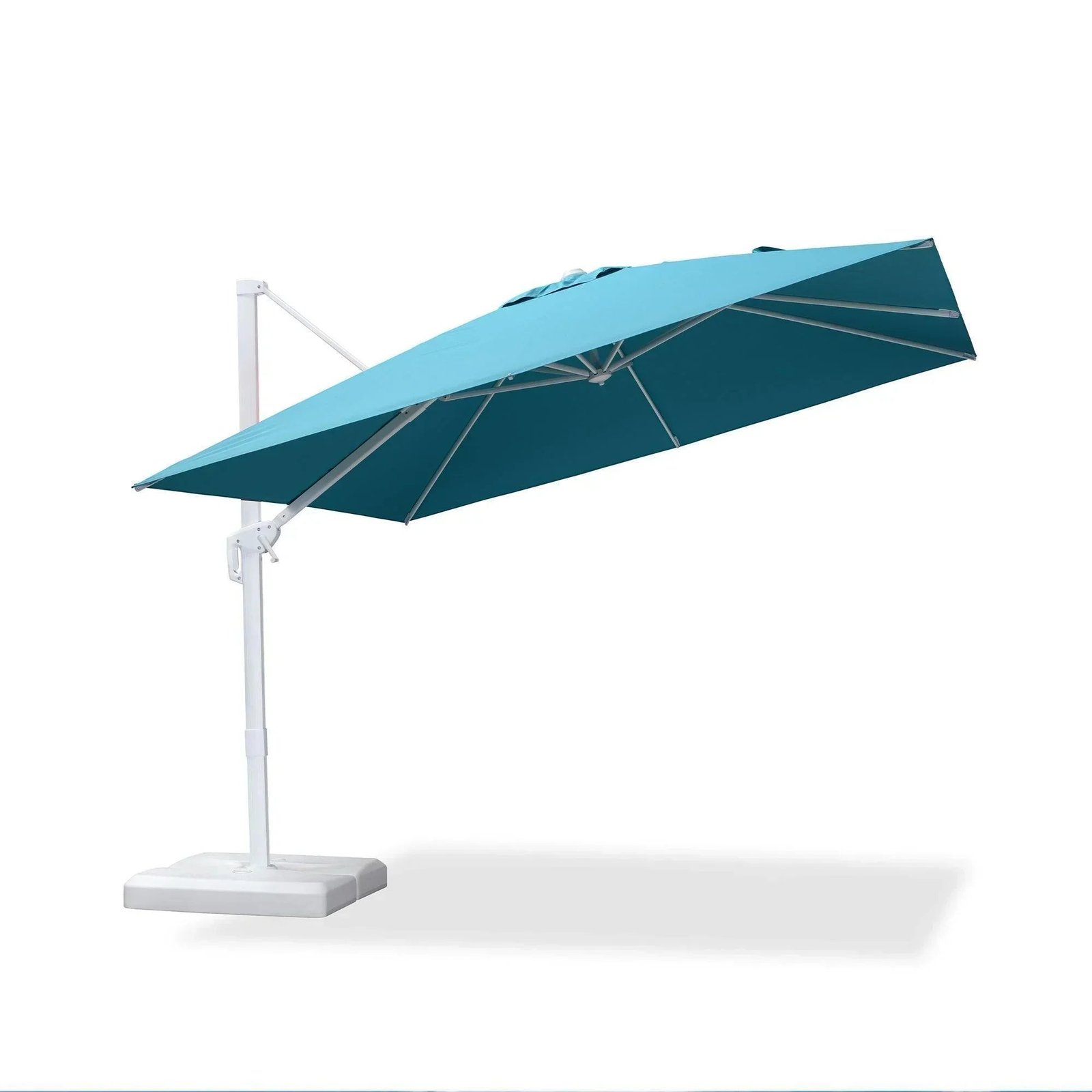 Morden White Outdoor Umbrella Premium Aluminum Patio Cantilever Pool Sun Umbrellas - Image 129
