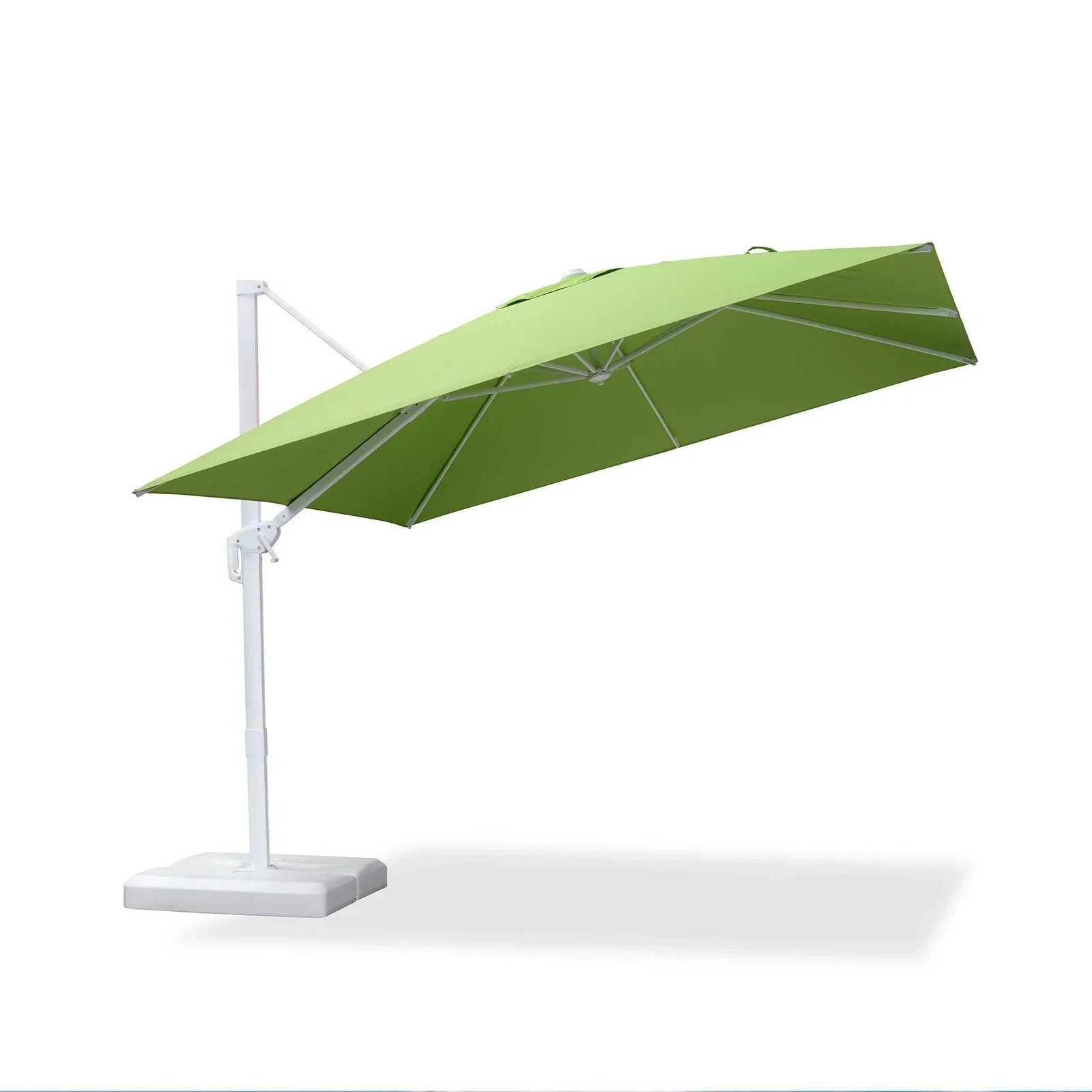 Morden White Outdoor Umbrella Premium Aluminum Patio Cantilever Pool Sun Umbrellas - Image 127