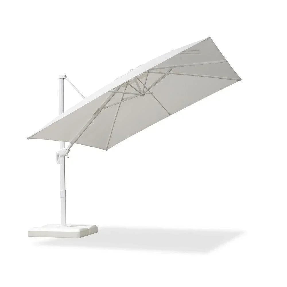 Morden White Outdoor Umbrella Premium Aluminum Patio Cantilever Pool Sun Umbrellas - Image 122