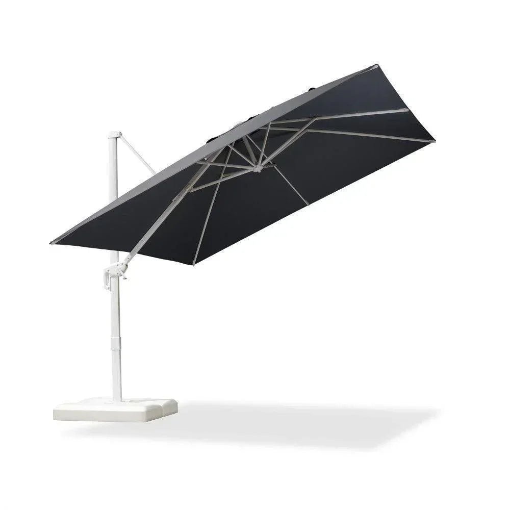 Morden White Outdoor Umbrella Premium Aluminum Patio Cantilever Pool Sun Umbrellas - Image 124