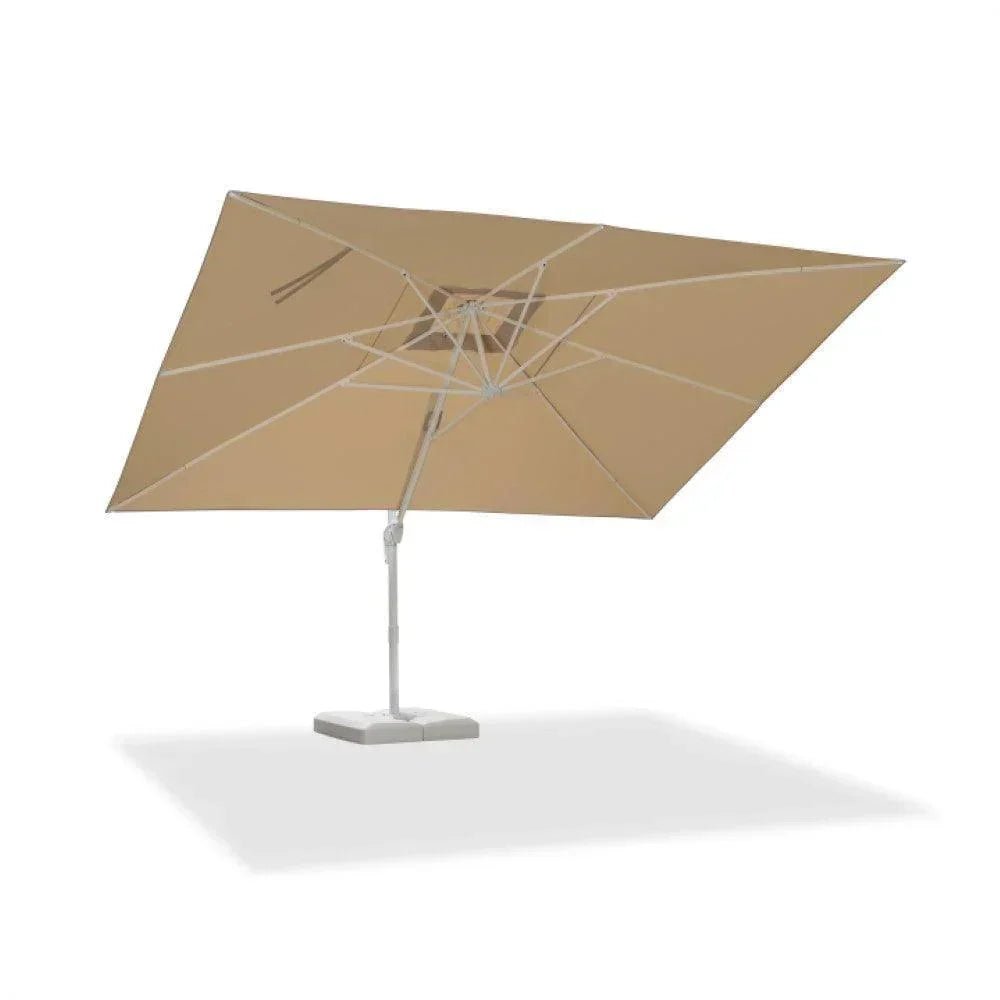 Morden White Outdoor Umbrella Premium Aluminum Patio Cantilever Pool Sun Umbrellas - Image 135