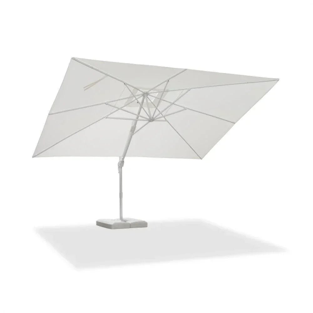 Morden White Outdoor Umbrella Premium Aluminum Patio Cantilever Pool Sun Umbrellas - Image 134
