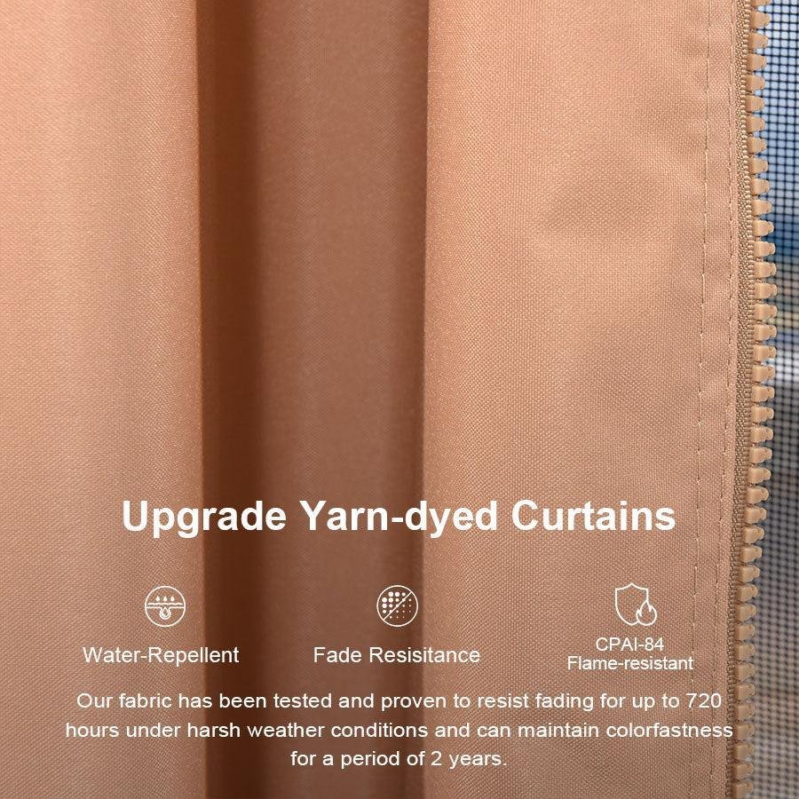 Outdoor Hardtop Gazebo for Garden Bronze Double Roof Aluminum Frame Pavilion - Image 65
