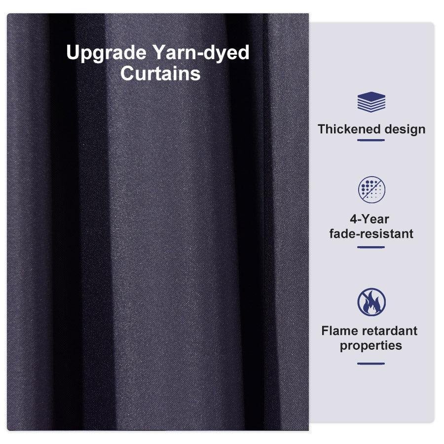 Outdoor Hardtop Gazebo for Patio Bronze Aluminum Frame Pavilion with Navy-Blue Curtain - Image 106