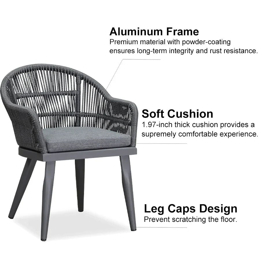 Outdoor Bar Stools Rattan Bar Stools Counter Stools with Back and Cushions  for Patio, Garden, Kitchen - Image 93