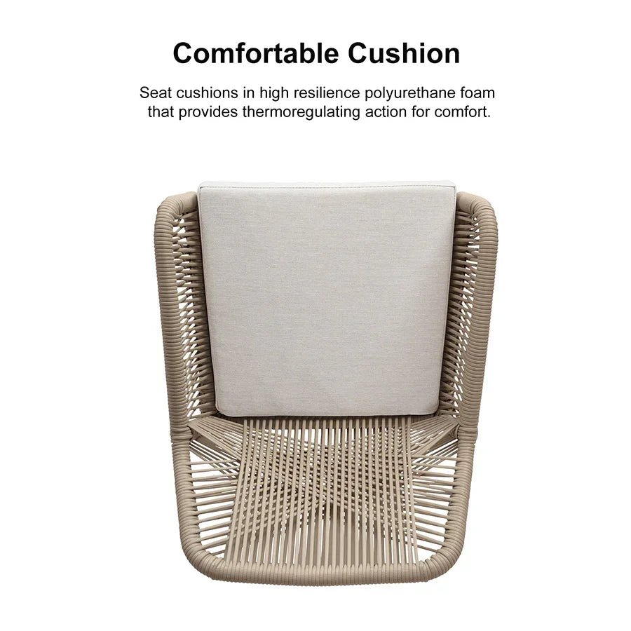 Modern Bar Stools Aluminum Bar Stool with Cushion for Indoor and Outdoor, Kitchen Island - Image 24