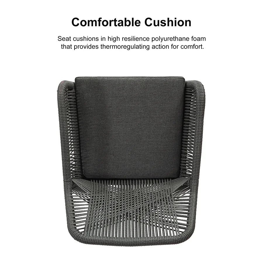Modern Bar Stools Aluminum Bar Stool with Cushion for Indoor and Outdoor, Kitchen Island - Image 26