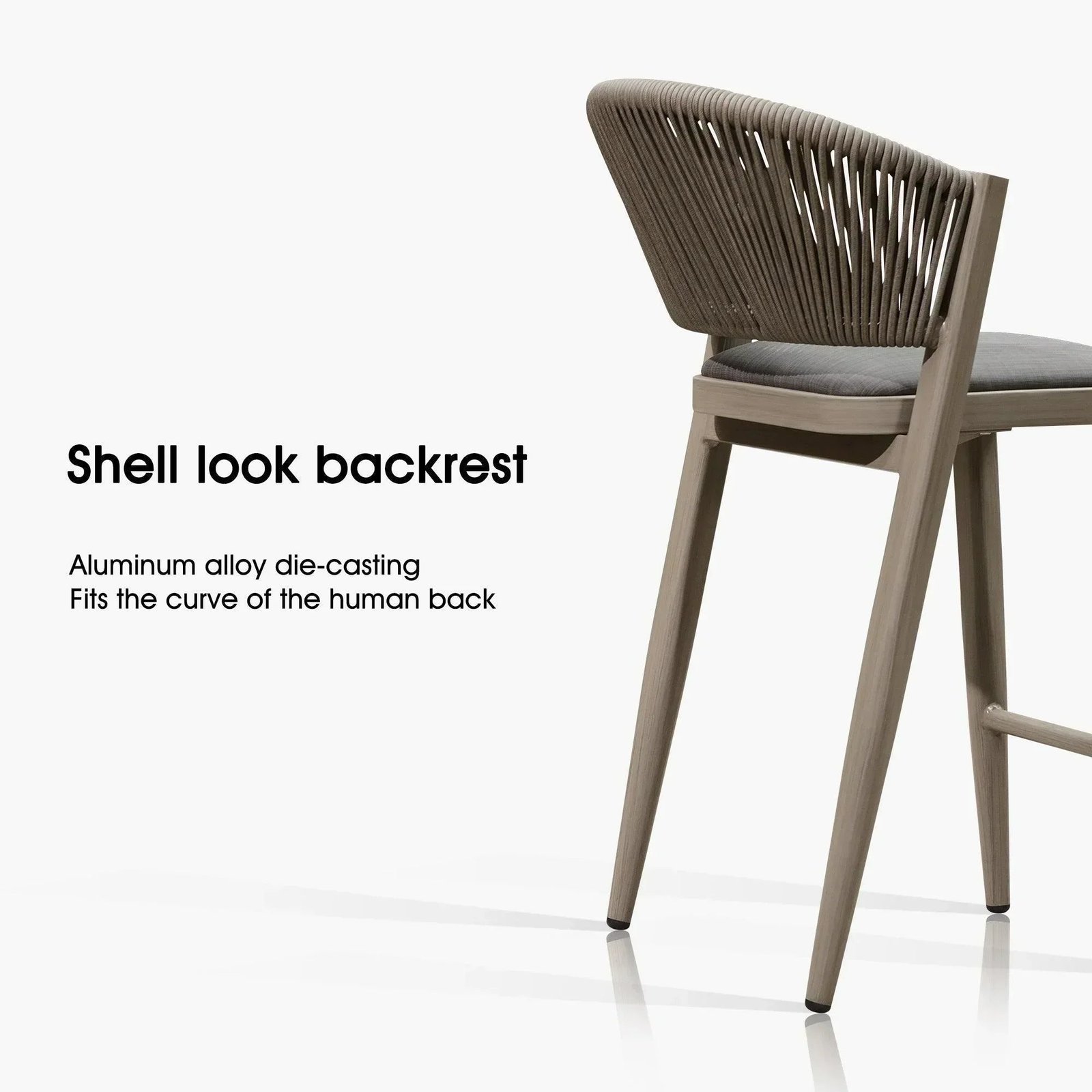 Bar Stool Rattan Bar Stools Counter Stools with Back Metal Bar Height Stool Outdoor Bar Chair for Garden Kitchen - Image 60