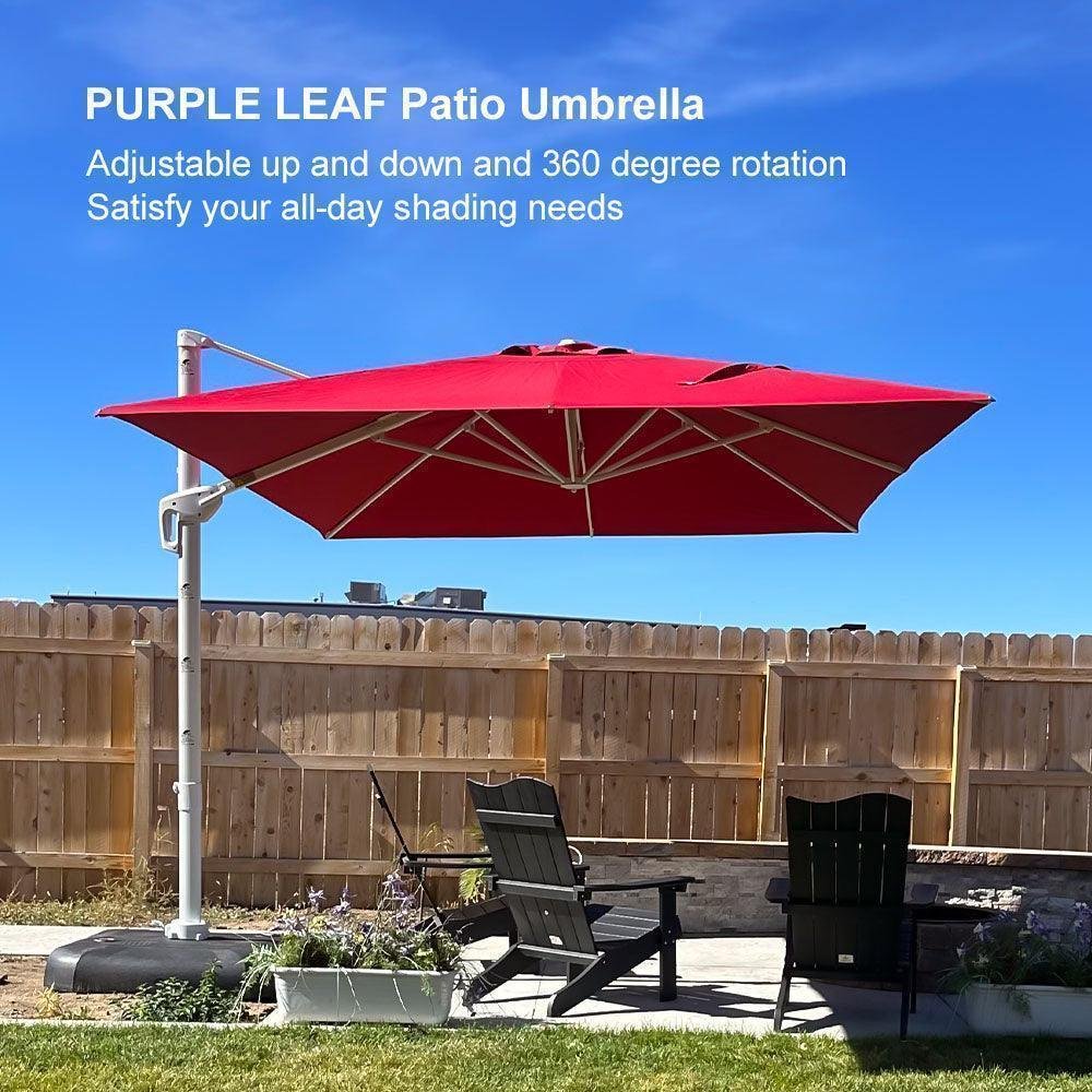 Morden White Outdoor Umbrella Premium Aluminum Patio Cantilever Pool Sun Umbrellas - Image 142