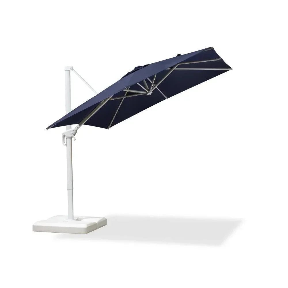 Morden White Outdoor Umbrella Premium Aluminum Patio Cantilever Pool Sun Umbrellas - Image 107