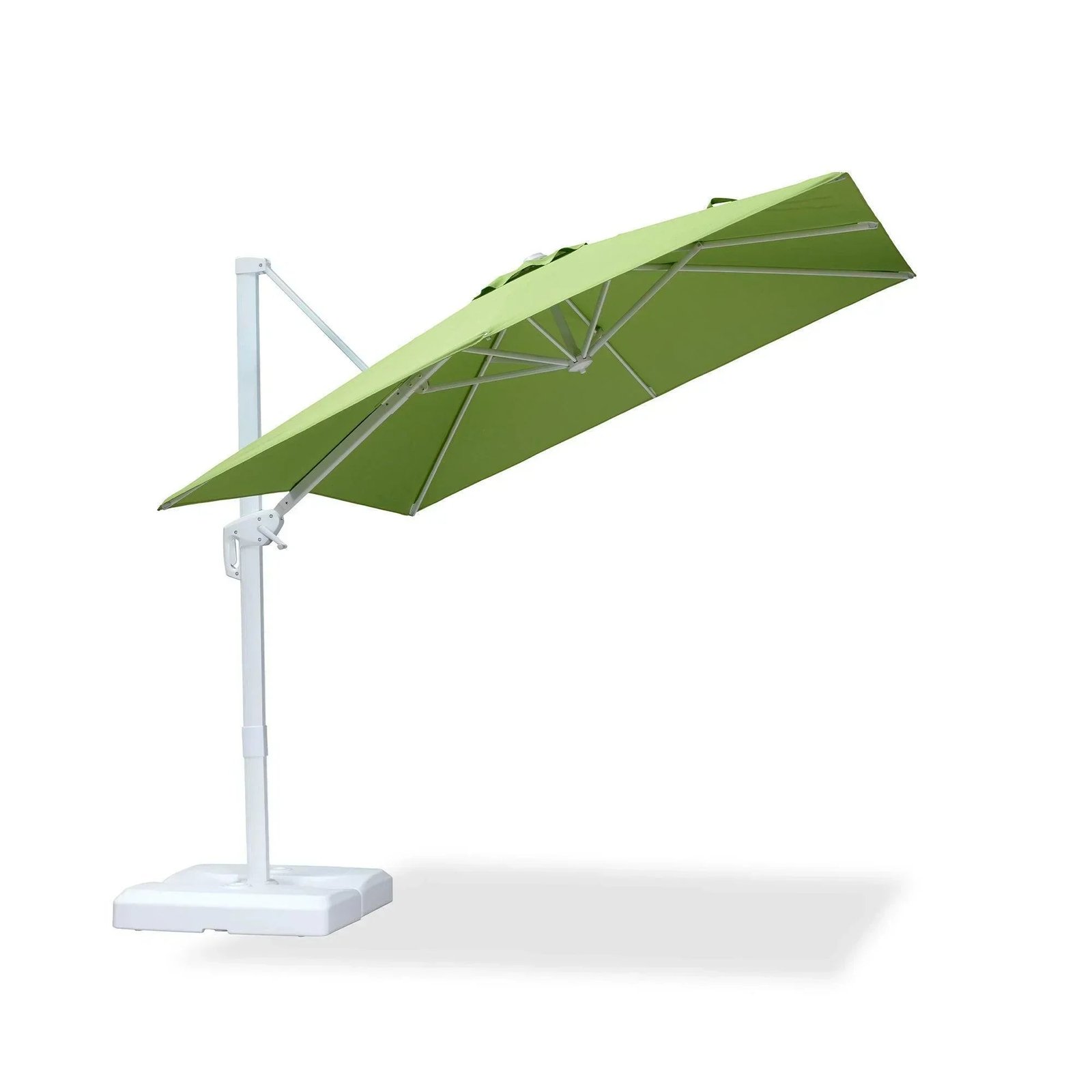 Morden White Outdoor Umbrella Premium Aluminum Patio Cantilever Pool Sun Umbrellas - Image 108