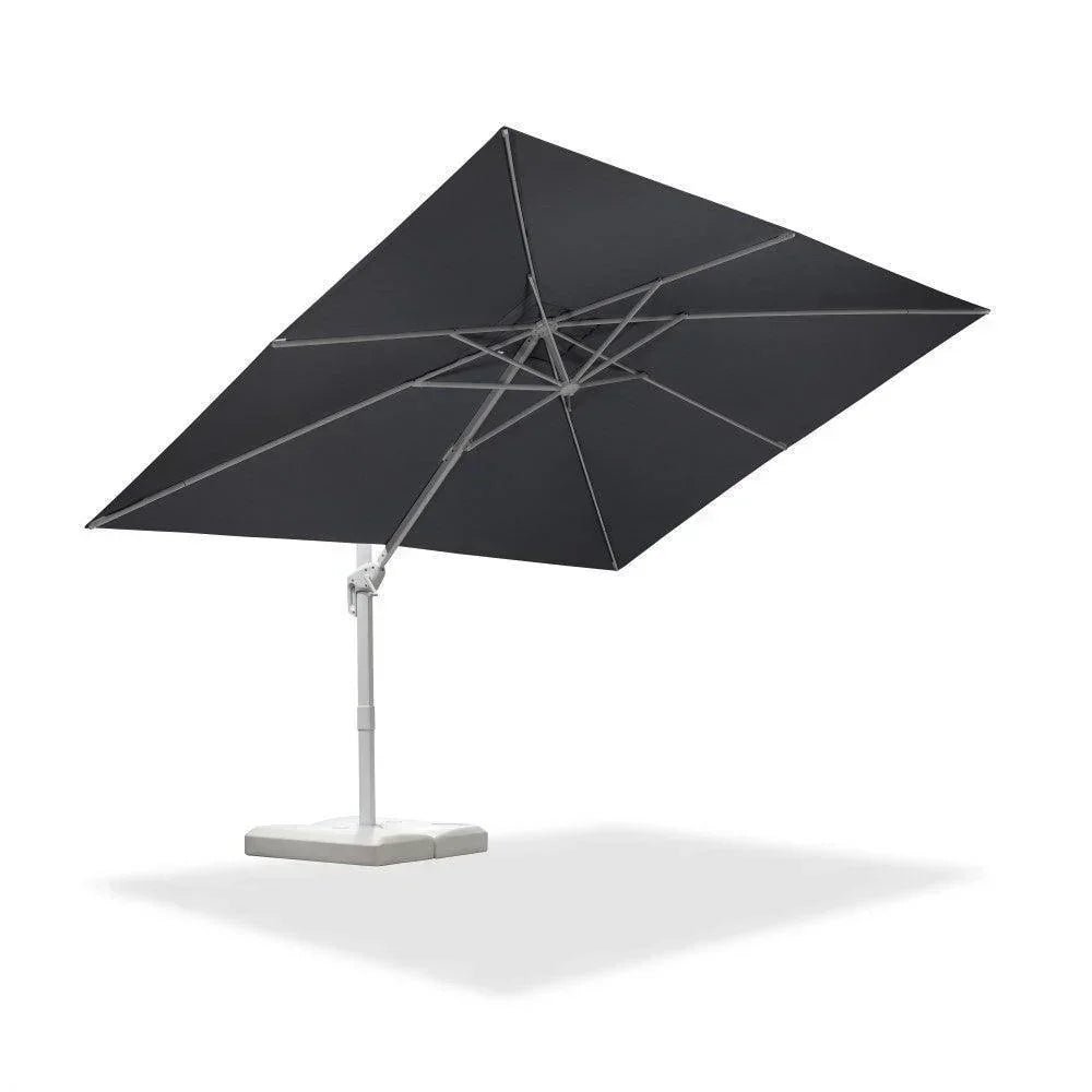 Morden White Outdoor Umbrella Premium Aluminum Patio Cantilever Pool Sun Umbrellas - Image 132