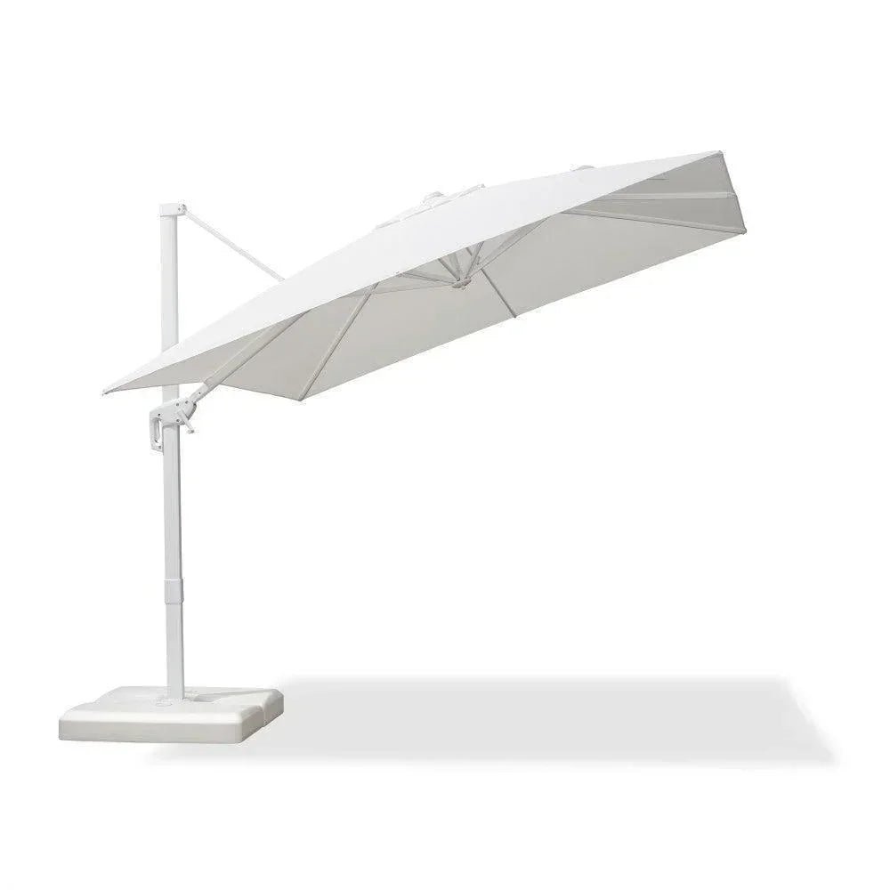Morden White Outdoor Umbrella Premium Aluminum Patio Cantilever Pool Sun Umbrellas - Image 113
