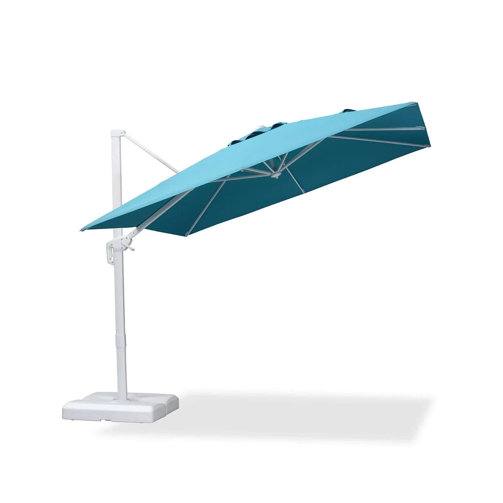 Morden White Outdoor Umbrella Premium Aluminum Patio Cantilever Pool Sun Umbrellas - Image 120