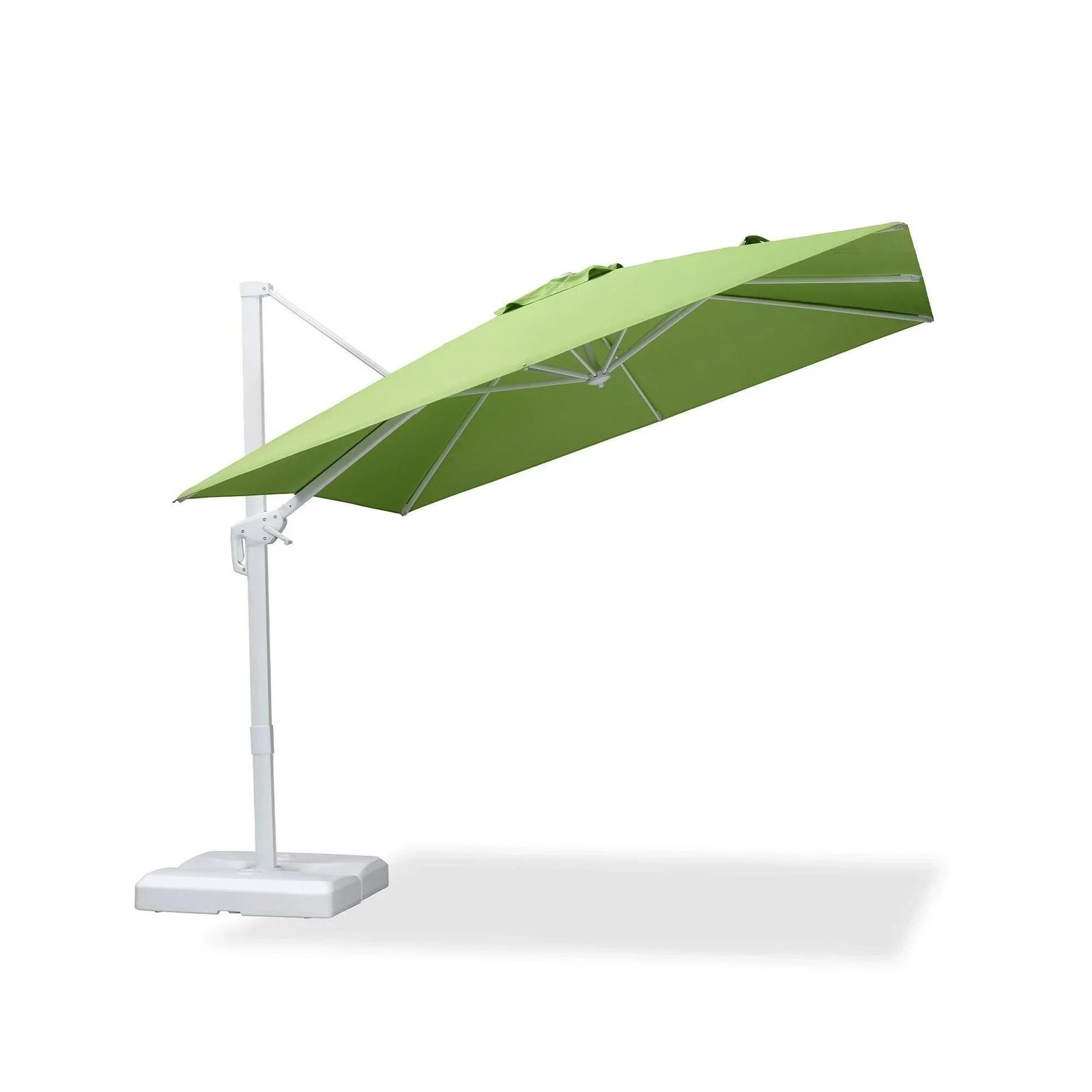 Morden White Outdoor Umbrella Premium Aluminum Patio Cantilever Pool Sun Umbrellas - Image 118