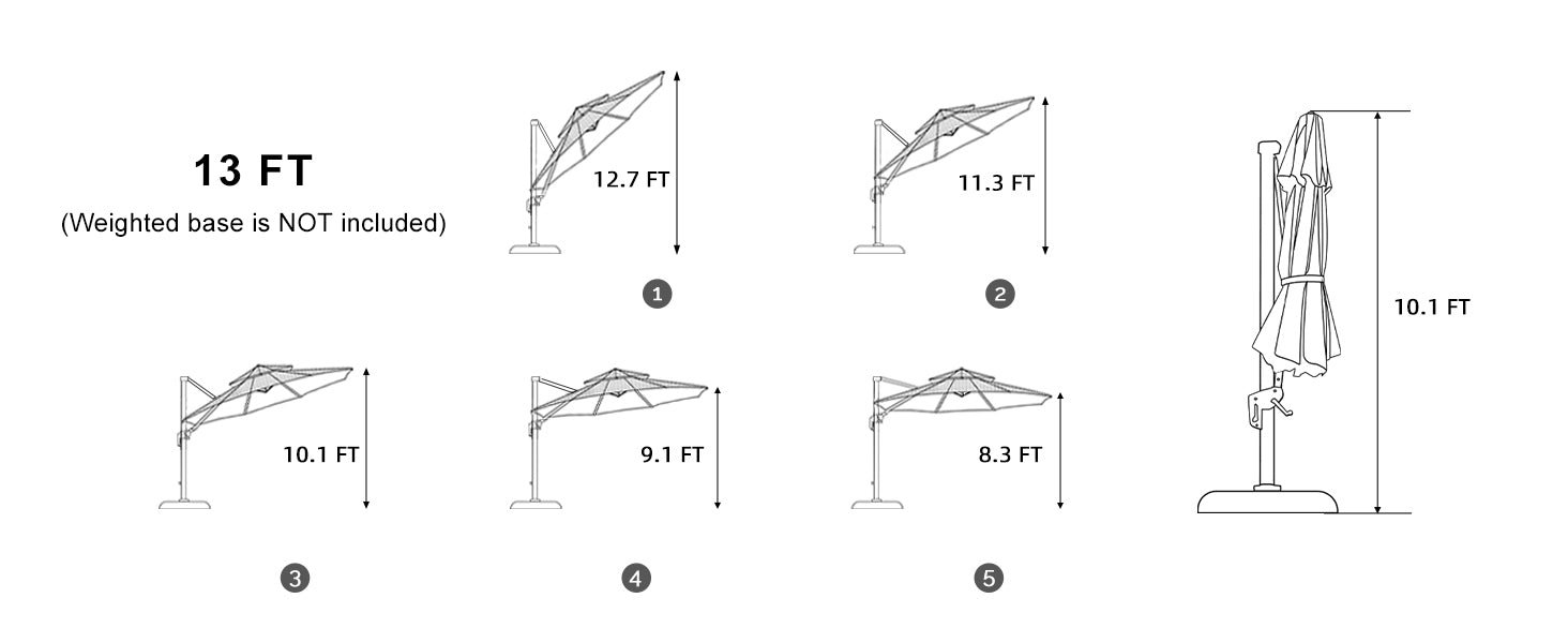 PURPLE-LEAF-Double-Top-13ft-Round-Aluminum-Patio-Umbrella-in-Wood-Color-product-size-imformation
