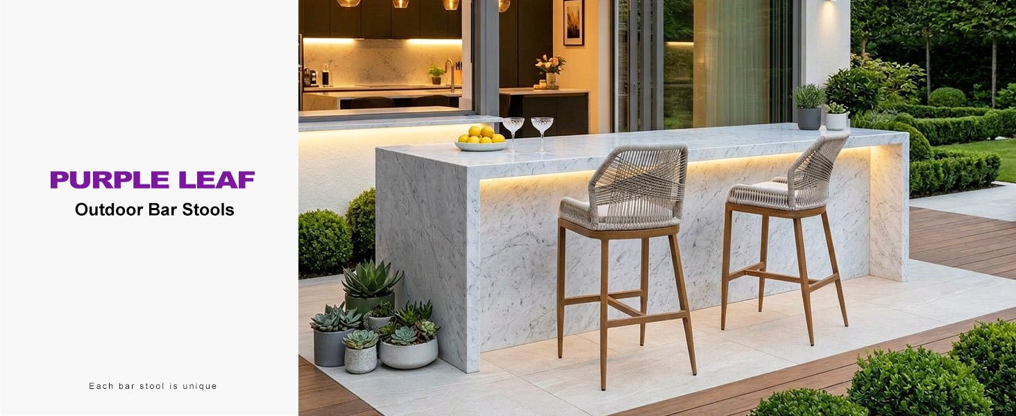 PURPLE LEAF Outdoor Bar Stools
