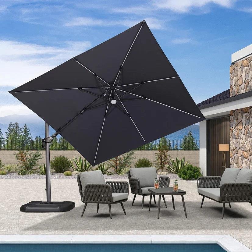 PURPLE LEAF Patio Umbrella with Lights