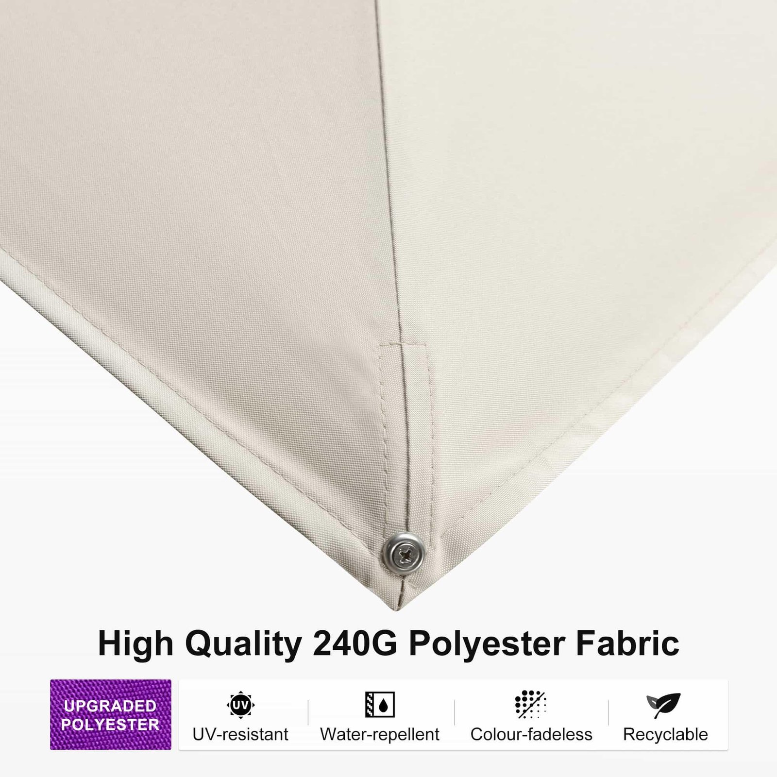 Wood Grain Cantilever Patio Umbrella Aluminum Outdoor Umbrellas - Image 62