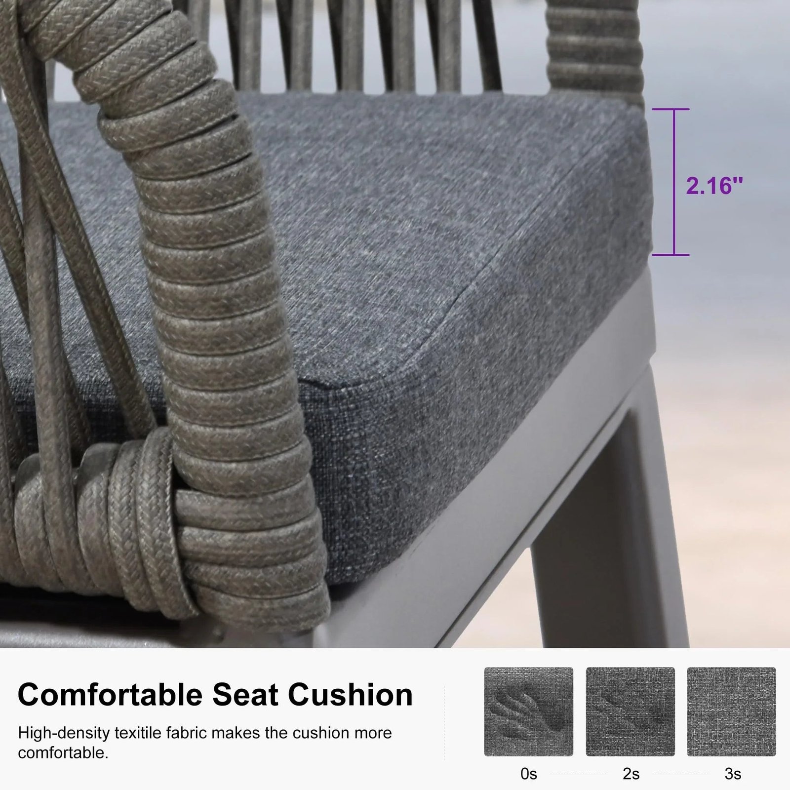 Modern Bar Stools Aluminum Bar Stool with Cushion for Indoor and Outdoor, Kitchen Island - Image 54