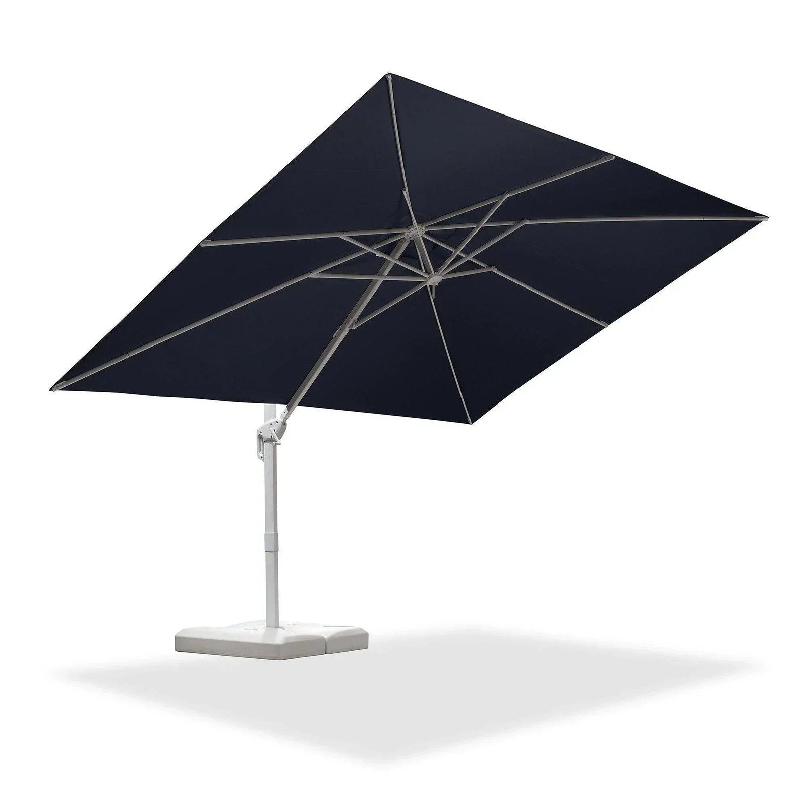 Morden White Outdoor Umbrella Premium Aluminum Patio Cantilever Pool Sun Umbrellas - Image 98