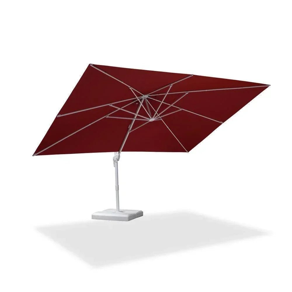 Morden White Outdoor Umbrella Premium Aluminum Patio Cantilever Pool Sun Umbrellas - Image 100